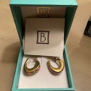 Bernardaud French Porcelain Earrings